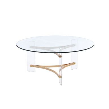 ACME Sosi Coffee Table, Gold Finish