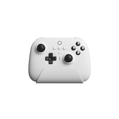 8BitDo - Ultimate Bluetooth Controller for Nintento Switch and Windows PCs with Dock - White