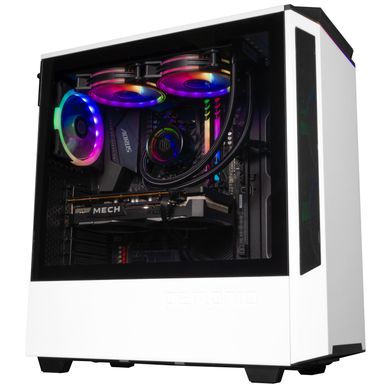 Periphio Nova Prebuilt Gaming PC - Liquid Cooled, AMD Ryzen 5 5600X (4.6GHz Turbo), Radeon RX 6650 XT (8GB), 1TB M.2 NVMe SSD, 16GB DDR4 RAM,, WiFi + BT