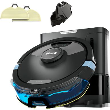 Shark - Matrix Plus 2-in-1 Robot Vacuum & Mop with Sonic Mopping, Matrix Clean, Home Mapping, HEPA Bagless Self Empty, WiFi - Black