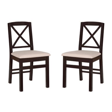 Frasier X Back Dining Chair Black Set Of 2