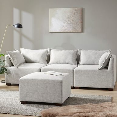 Ivory Molly Modular Ottoman