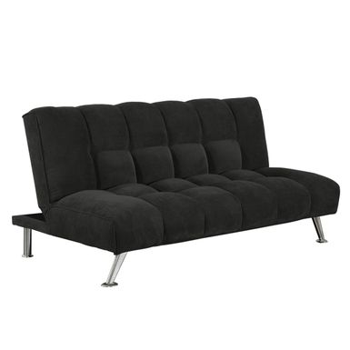 Wallace 75 in. Black Klik Klak Sleeper Sofa Bed