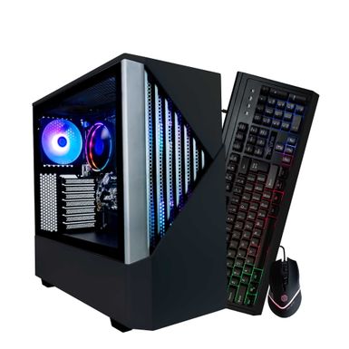 Periphio Reaper Gaming PC Computer | AMD Ryzen 5 5600G | Radeon Vega 7 Graphics | 1TB Solid State (SSD) | 16GB DDR4 RAM | Windows 11 | RGB Gaming Mouse + Keyboard