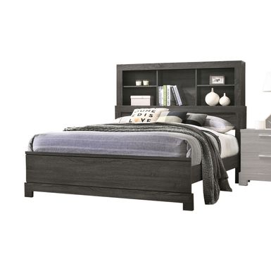 ACME Lantha Eastern King Bed, Gray Oak