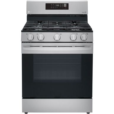 LG 5.8-Cu. Ft. Gas Convection Smart Range with AirFry, Stainless Steel