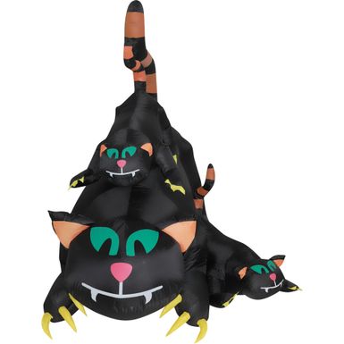 5-ft. Prelit Inflatable Black Cat Trio