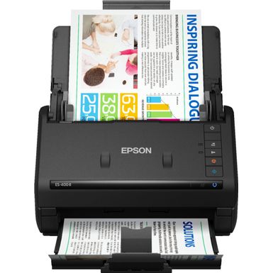 Epson - WorkForce ES-400 II Duplex Desktop Document Scanner - Black