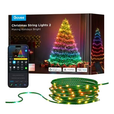 Govee - 65.6ft Green Christmas String Lights 2S - Multi