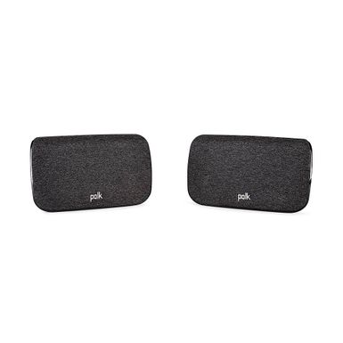 Polk Audio - Wireless Surround Speakers (Pair) for Polk React and Polk Magnifi Soundbars - Black