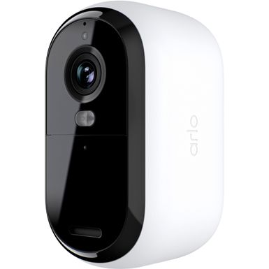 Arlo - Essential 1-Camera Outdoor Wireless HD Security Camera (2nd Generation) with Color Night Vision - White