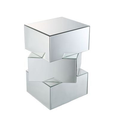 ACME Dominic End Table, Mirrored