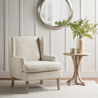 Beige Decker Accent Armchair