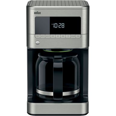 Braun - BrewSense 12-Cup Drip Coffee Maker with Brew Strength Selector and Glass Carafe in Stainless Steel