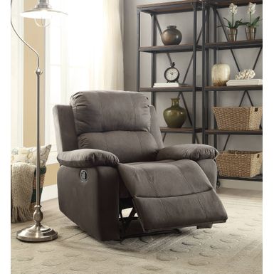 ACME Bina Motion Recliner, Charcoal Polished Microfiber