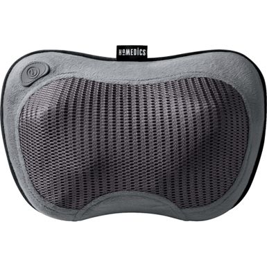 Homedics - Cordless Shiatsu Massage Pillow with Soothing Heat - Grey