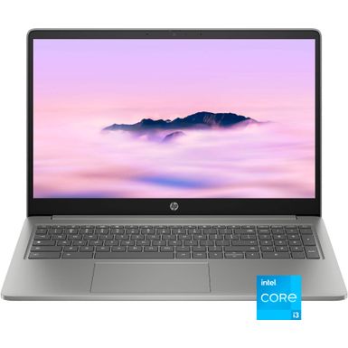 HP - 15.6 Full HD Chromebook Plus Laptop with Google AI - Intel Core i3 - 8GB Memory - 128GB UFS - Mineral Silver