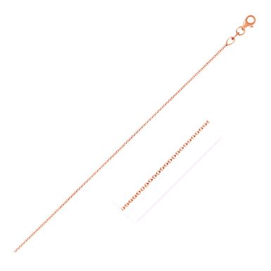 Double Extendable Cable Chain in 14k Rose Gold (1.0mm) (18 Inch)