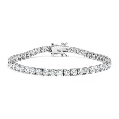 .925 Sterling Silver 2.0 Cttw Diamond Classic Link Tennis Bracelet (I-J Color, I2-I3 Clarity) - 7-1/4"