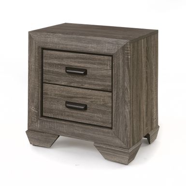 ACME Lyndon Nightstand, Weathered Gray Grain