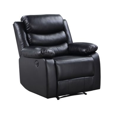 ACME Eilbra Power Motion Recliner, Black Synthetic Leather