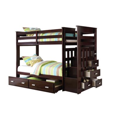 ACME Allentown Bunk Bed (T/T) w/Trundle, Espresso