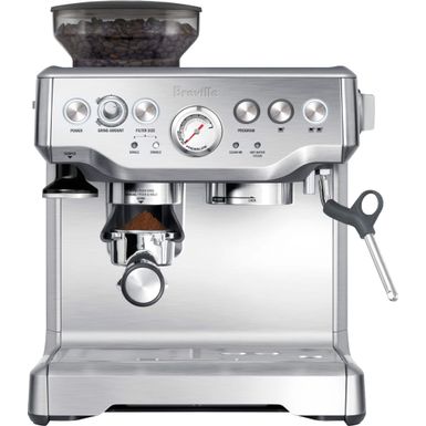 Breville - the Barista Express Espresso Machine with 15 bars of pressure, Milk Frother and intergrated grinder - Stainless Steel