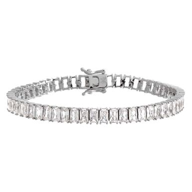 CZ Emerald Cut Tennis Bracelet