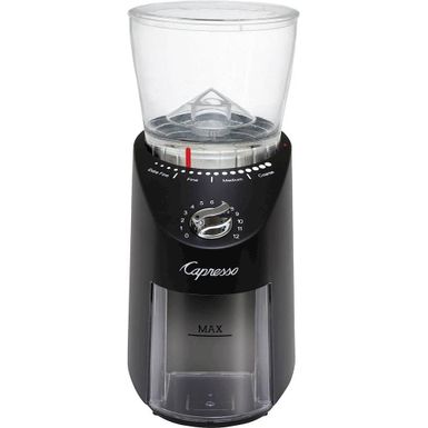 Capresso - Infinity Plus 4-Oz. Conical Burr Coffee Grinder - Black