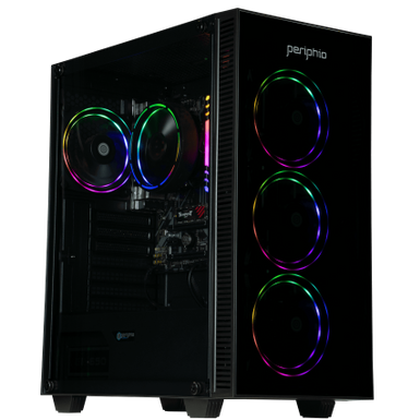 Periphio Terra Prebuilt Gaming PC, AMD Ryzen 7 5700G (4.6GHz Turbo), Radeon Vega 8 Graphics, 1TB M.2 NVMe SSD, 16GB DDR4 RAM, Windows 10, WiFi + BT