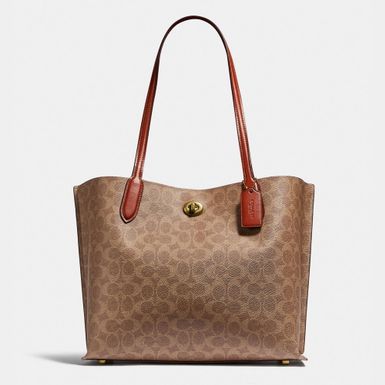 Coach Signature Willow Tote - B4/Tan Rust