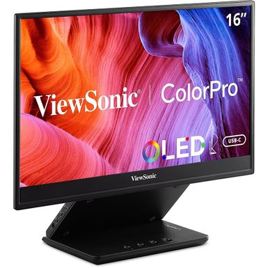 ViewSonic - ColorPro VP16-OLED 15.6" OLED Monitor (USB-C, and mini-HDMI) - Black