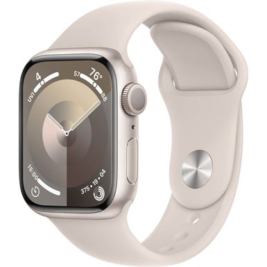 Apple Watch Series9 GPS 41mm Aluminum Case with Starlight Sport Band (Small/Medium) - Starlight - (2023)