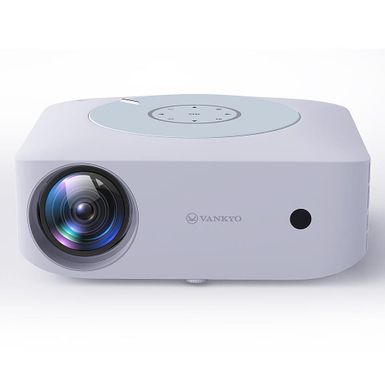 Vankyo - Leisure E30TBS Native 1080P Wireless Single LCD Portable Projector, Screen Included - White/White