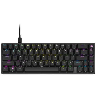 CORSAIR - K65 PRO MINI RGB 65% Optical-Mechanical Gaming Keyboard Backlit RGB LED, OPX - Black