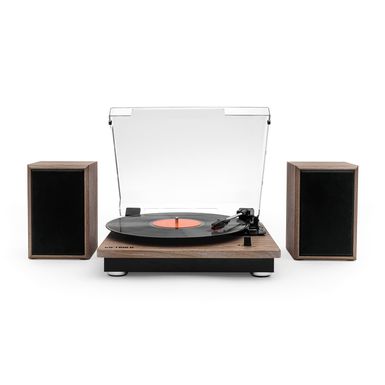 Victrola - Montauk Bluetooth Turntable System - Farmhouse Walnut