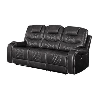 ACME Braylon Motion Sofa, Magnetite Synthetic Leather