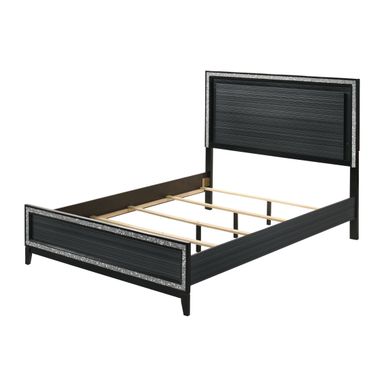 ACME Haiden Eastern King Bed w/LED, LED & Weathered Black Finish