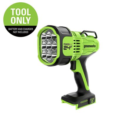 Greenworks - 24 Volt Cordless Battery Spot Light (Battery & Charger Not Included) - Green