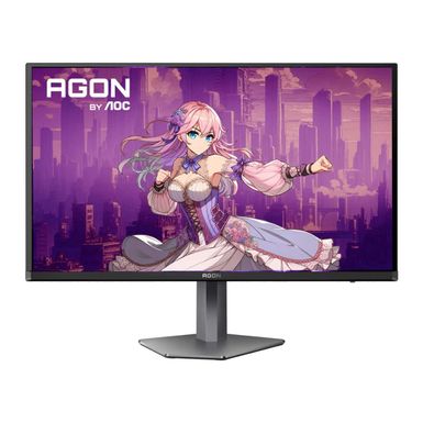 AOC - 27" QD OLED 240Hz 0.03ms Gaming Monitor - Black/Purple