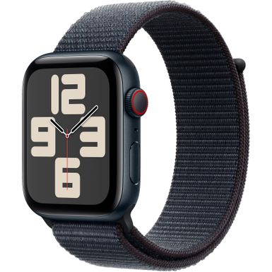 Apple Watch SE 2nd Generation (GPS+Cellular) 44mm Aluminum Case with Ink Sport Loop - Midnight - (2024)