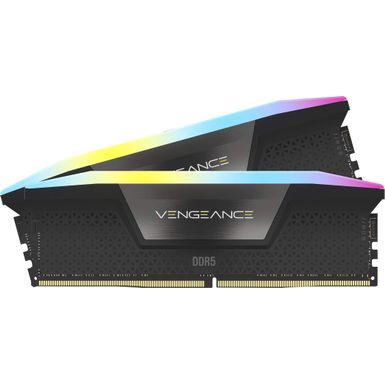 CORSAIR - VENGEANCE RGB 64GB (2x32GB) DDR5 6400MHz C32 UDIMM Desktop Memory - Black