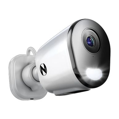 Night Owl - Indoor/Outdoor Plug-In Wi-Fi 4K Security Camera with 2-Way Audio - White