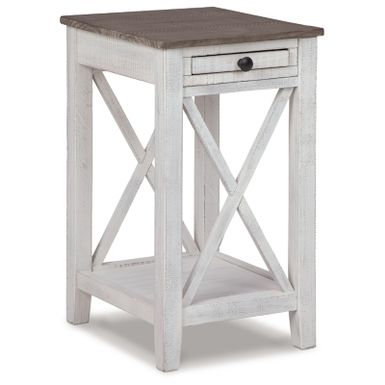 White/Gray Adalane Accent Table