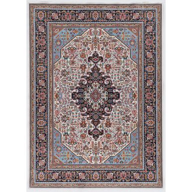 Holman Ivory And Blue 5X7 Area Rug