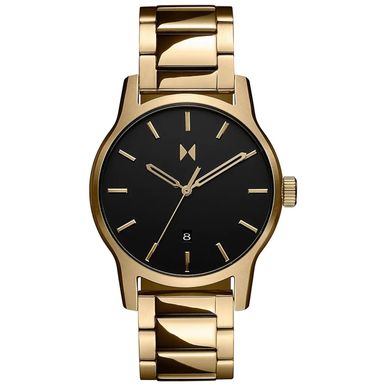 MVMT  - Mens Classic II Lion Gold Stainless Steel Watch Black Dial