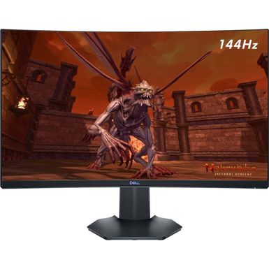 Dell - S2721HGF 27" Gaming - LED Curved FHD FreeSync and G-SYNC Compatible Monitor (DisplayPort, HDMI) - Black