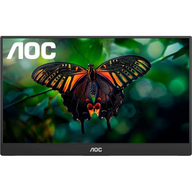 AOC - 16T15 15.6" IPS Portable Monitor, FHD, 1920x1080, 60Hz, 5Ms, USB-C,Carry Case / Stand - Black