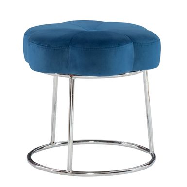 Shireen Accent Vanity Stool Navy Blue