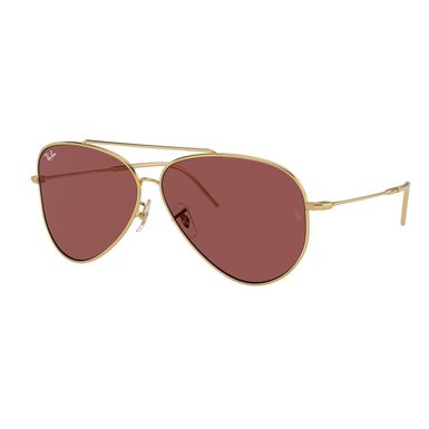 Ray-Ban Aviator Reverse Sunglasses (RBR0101S-001-69, Gold/Dark Violet)